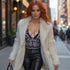 HEED NYC Women's Signature Black & White Tulle Bodysuit
